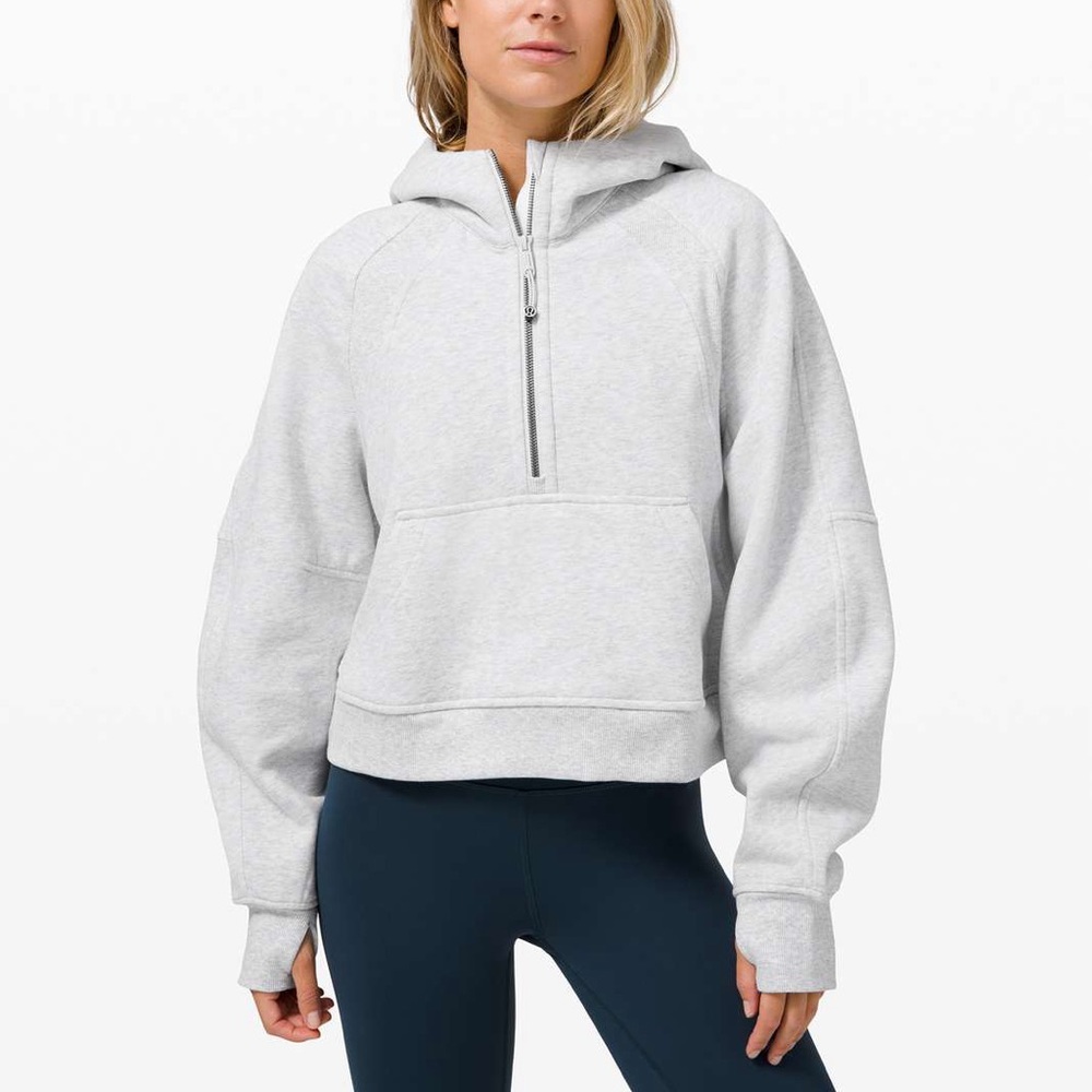 Lululemon Scuba Oversized Half-Zip Hoodie Heather Grey